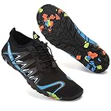 Mabove Strandschuhe Badeschuhe Wasserschuhe Herren Damen Schnell Trocknen Surfschuhe Schwimmschuhe Barfussschuhe Aquaschuhe(Blau SD901,44 EU)