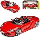 Porsche 918 Spyder Cabrio Rot 2013-2015 1/24 Bburago M