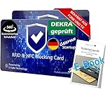 MakakaOnTheRun® RFID Blocker Karte 2 STK- DEKRA Geprüft I Maximale Datensicherheit Dank 360° RFID Schutz für Geldbörsen, EC- & Kreditkarte I Extra Dünne RFID Karte I NFC S