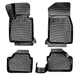 Rizline 3D Gummimatten Auto Matten Fussmatten kompatibel mit BMW 1 Series (F20) ab 2011 passgenaue mit hohem Rand c.a 5