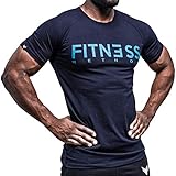 Fitness Method, Sport T-Shirt Herren, Slim-Fit Shirt bequem & hochwertig Männer, Rundhals & Tailliert, Training & Freizeit, Gym & Casual Workout Mann, 95% Baumwolle, 5% E