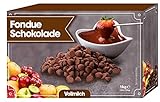 Fondue Schokolade Vollmilch für Schoko-Brunnen 1000g (10 x Portionsbeutel je 100g )