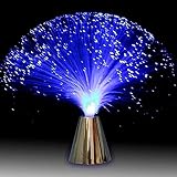 Schöne Romantische Glasfaserlampe，Fließender Farbwechsel LED Fiber Optic Beruhigend Lampe Nachtlicht，für Dekoration Tisch Wohnzimmer Lounges Schlafzimmer Chang