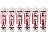 6x SP Universal Sanitärsilikon Dusche Küche Bad Dauerelatisch Schimmelbeständig 310ml Kartusche b