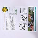 AYNEFY Garten-Gehweg-Form, rechteckig, zufällige Form, Betonform, Wegmacher für Einkaufszentrum, Hochzeit,