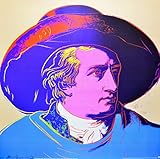 Andy Warhol Goethe red face Poster Kunstdruck Bild 66 x 66