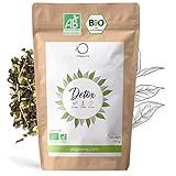 BIO DETOX TEE ZUM ABNEHMEN 150g | Heiß & Eistee | Loser Tee auf Basis von grünem Tee und Mate aus kontrolliert biologischem Anbau | Entgiftungskur 30 Tag