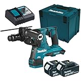 Makita DHR281RTJ Akku-Kombihammer SDS-PLUS 2x 18 V / 2x 5,0 Ah Akku + Ladegerät im Makp