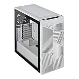 Corsair 275R Airflow Mid-Tower ATX Gaming Gehäuse (Seiten aus gehärtetem Glas, ausgestattet mit 3 120-mm-Lüftern, vielseitige Kühloptionen) weiß