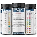 100x Urinstreifen mit 10 Indikatoren Gesundheitstest Urinanalysestreifen Ketose Glucose pH-Wert T