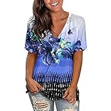 Damen Oberteil t-Shirt Damen weiß Damen Sweatshirts mit Rundhalsausschnitt lässig Langarm Loose Oberteile Tunika-Oberteile Langarmshirts Rundhals t Shirts blusen tun(#NHD-220326 T-Shirt-A18, XL)