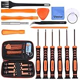 Vastar Schraubendreher für Nintendo Werkzeug Set 16 Stück für Nintendo New 3DS und Wii/NES/SNES/NDS/NDSL/XL 2DS/ GBA/Gamecube Reparatur Werkzeuge Set (Orange)