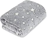 Wolldecke Kuscheldecke Kinderdecke Leuchtet im Dunkeln 150x200cm Sterndeck