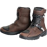 FLM Motorradschuhe, Motorradstiefel kurz Touren Stiefel kurz 1.0 braun 40, Herren, Tourer, Ganzjährig, Microfiber/Synthetik
