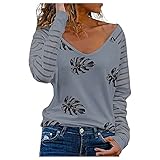 Shirts Damen Langarm Kleidung Damen ausgefallenes Shirt sexy Shirt Damen Winter Bluse schwarz weiß gestreift Kurzarm blusen Damen lang Spitze Hemd Sommer D