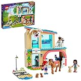 LEGO 41446 Friends Heartlake City Tierklinik Tierrettung Spielset mit Mia, Savannah und Donna, Spielzeugpferd und B