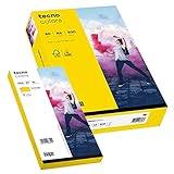 Kopierpapier tecno Colors intensivgelb A4 (80 g/m²) mit passendem Briefumschlag mit F
