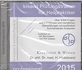 kreawi Prüfungstrainer für Heilpraktiker 2015, 1 CD-ROM Über 5000 Fragen aus schriftlichen und mündlichen Überprüfungen mit ausführlich kommentierten Antworten. Mit 500 Bild-, u.150 PDF-Dateien. Inklusive Aktualisierung 2015 (Update)