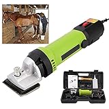 XDXDO 690W Electric Horse Clippers, Hochleistungs-professionelle 6-Gang-einstellbares Tierpflege-Kit für Pferdeziegen-Rinder und große Dicke Mantel-T