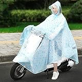 speoww Motorrad Durable Rain Cape Coat, Eva Transparent Wasserdicht Durable Regenmantel Mit Kapuze Mit Einzel Regenbekleidung Poncho Regen Für Outdoor-Wandern Camp