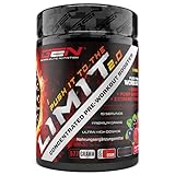 Push it to the Limit - Pre Workout mit L-Arginin + Citrullin + L-Tyrosin + Taurin + Rhodiola-Rosenwurz + Koffein - Hochdosiert - 577 g Pulver Waldfruchtgeschmack