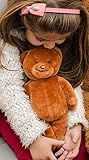 BÄRENMARKE Teddybär - braun, 26cm | Knuddelbär, Teddy klein zum Kuscheln & Einschlafen | Stofftier, Kuscheltier für Kleinkinder ab 3 J