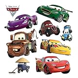 AG Design Disney Cars Kinderzimmer Wand Sticker, PVC-Folie (Phtalate-Free), Mehrfarbig, 30 x 30