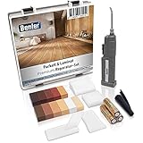 BENLER® NEU! - Holz Reparaturset mit 2in1 Wachsschmelzer für Laminat, Parkett & Vinyl - Reparatur Set, auch für PVC und Kunststoff geeignet - 19-teiliges Laminat Reparatur Kit (Holzreparatur Set)