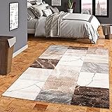 Pergamon Teppich Kurzflor Wohnzimmer Designer Teppich Maui Marmor Optik Grau Braun in 5 Größ