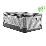 Lisk. Flip Box Grizzly Big 39l - Große, isolierte & Faltbare Thermobox aus hochwertigem EPP für Essen, Einkäufe, Ausflüge & zum Transp