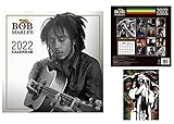 1art1 Bob Marley, Offizieller Kalender 2022 (30x30 cm) Inklusive 1x Postkarte (15x10 cm) Geschenk