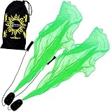 Pro Angel Wings Poi Set (UV Grun) Flames N Games Spiral Poi. Swinging Poi und Spinning Pois! Pois für Anfäng