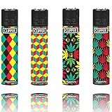 Clipper Look Leaves Original Lighter Flints 4 Set Feuerzeug Schlüsselanhänger Flaschenö