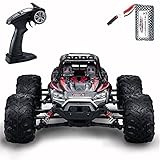 GoStock Ferngesteuertes Auto, 4WD RC Auto 36 km/h 2,4 GHz 1:16 RC Ferngesteuertes Offroad Monstertruck Buggy Auto Funkfernsteuerung Elektro Geländewagen Spielzeug Geschenk für Kinder/Erw