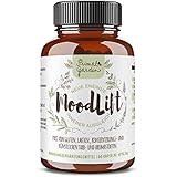 MoodLift | Pflanzlicher Stimmungsstabilisierer | Stimmungsaufheller | Für mehr Antrieb und inneren Ausgleich| Passionsblume, 5 HTP, Rosenwurz, Lavendel, Theanin & mehr | 60 Kapseln| Rein Pflanzlich, optimal verträglich | Das Original |