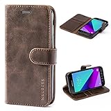 Mulbess Handyhülle für Samsung Galaxy XCover 4 Hülle, Leder Flip Case Schutzhülle für Samsung Galaxy XCover 4 / 4s Tasche, Vintage B
