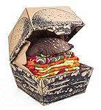 Rainbow Socks - Damen Herren Lustige Vegan Hamburger Socken Box - 2 Paar - Größen EU 41-46