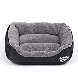 Qiuge Maschinenwaschbar, Teddy Pomeranian Hundekissen Haustier Bett Hund Katze Bett Kleine Zwinger Plüsch Winter Warme Weiche Welpen Sofa, Katzenkissen Bett Schlafsack Bequem zum Schlafen,