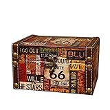 CareMont Vintage Aufbewahrung Dekorative Koffer Kleine Retro Holz Kiste Sarg Schloss Desktop Aufbewahrungs Box Finish Muhe Schmuck Schatulle 66 StraßE