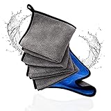 Zodry® 5er Mikrofasertuch 30x30cm | 600GSM Reinigungstuch, Abtropftuch,Pflegetuch-/ Lappen für Autos/ Motorräder sowie Trockentuch ideal für Haushalt, Geschirrtücher, Poliertuch, M