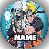 Oblate / Esspapier Tortenaufleger Tortenbild Geburtstag Ø 20 cm Naruto Wunschname Nr. 86