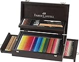 Faber-Castell - 110085 125er A&G Collection Koffer Polychromos Künstlerfarbstifte, Albrecht Dürer & Zubehö