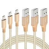 iPhone Ladekabel – 3 Stück 3/6/3 m MFi zertifiziertes Lightning auf USB Kabel Nylon geflochten Schnellladekabel kompatibel mit iPhone 13 Pro Max 12 11 X Xs XR 8 7 6 Plus Mini iPad Airpods G