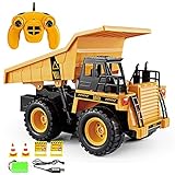 Liiokiy Modellspielzeug RC Car Loading Engineering Fahrzeuge Fernbedienung Dump LKW Construction Fahrzeug Engineering Fahrzeug Pull Truck Transporter Offroad Fahrzeug Educational Toys für Jungen/M