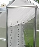 Gewächshaus Schattiernetz Hagelschutz Sonnenschutz - Breite 3,0m x Länge 4,0m, weiß, 80% Schattierwert, 1,60€/m²