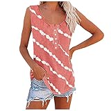 Sommer Oberteile Tshirt Damen Kurzarm Lässige Druck Sommerbluse Shirt Damen Tunika ärmellose T Shirt Tunika Vest Casual V Ausschnitt Basic Shirt Sexy Tank Top Crop Tops Blusentop Strick Weste Top