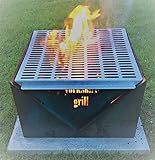 Yorkshire Grill Outdoor Kamin und Grill Feuerstelle aus rotem S