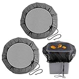 lefeindgdi Netz-Abdeckung, Wassersammeleimer, Tankschutz, Regeneimer-Netz, Bildschirmabdeckung, Kordelzug, tragbar für Outdoor-G