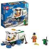 LEGO 60249 City Straßenkehrmaschine, Spielzeugauto mit Fahrer-Minifigur, Müllwagen Spielzeug für Kinder ab 5 J