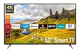 Telefunken XU50K521 50 Zoll Fernseher (4K Ultra HD, HDR, Triple-Tuner, Smart TV, Works with Alexa) [Modelljahr 2021]